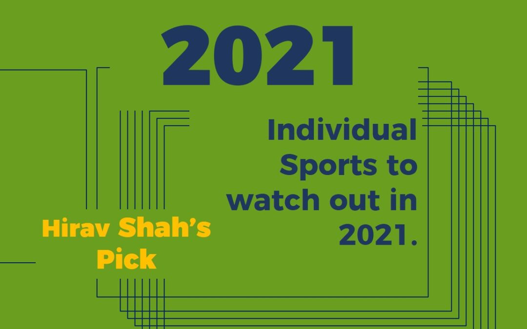 Hirav Shah’s Top 5 Picks For Individual Sports to watch out in 2021.