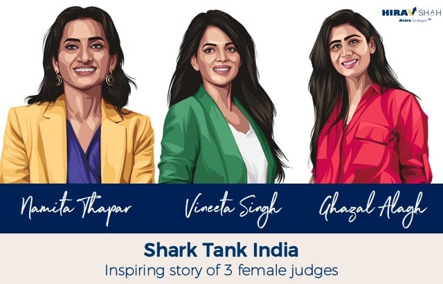 Shark Tank India : Inspiring story of 3 female judges Vineeta Singh, Namita Thapar and Ghazal Alagh.