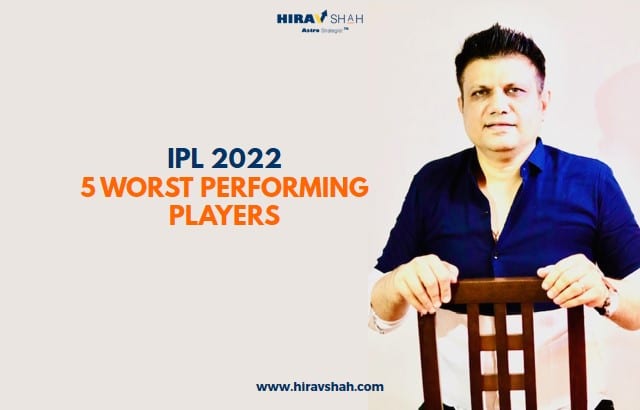 IPL 2022’s 5 Worst Performing Players.