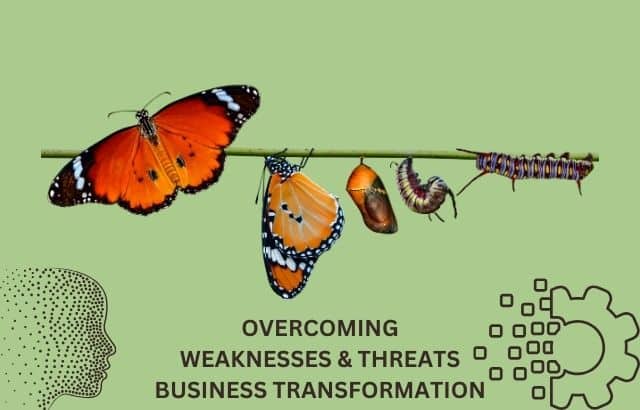 Examples and Statistics for Overcoming the Weaknesses and Threats in business transformation