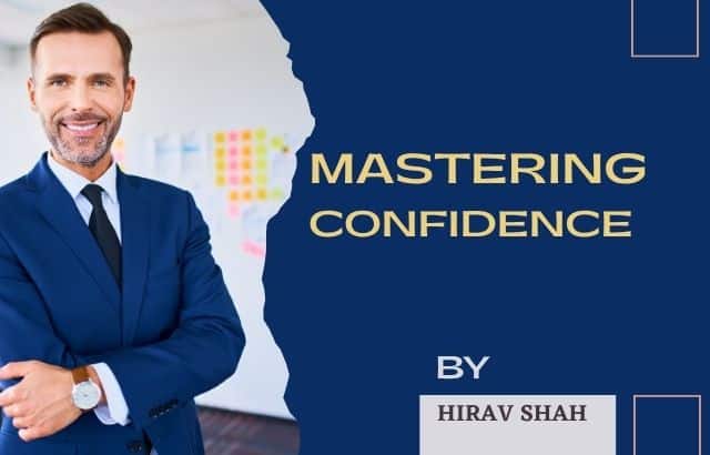 Confident professional standing with strong posture in a modern office environment